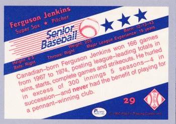 1990 Pacific Senior League - Glossy #29 Ferguson Jenkins Back