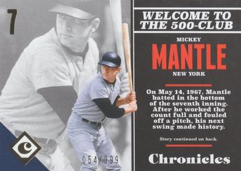 2017 Panini Chronicles - Gold #7 Mickey Mantle Front