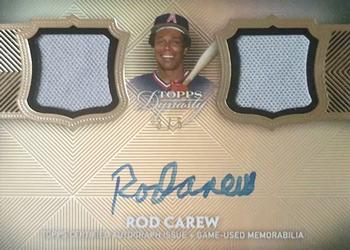 2017 Topps Dynasty - Autographed Dual Relics #ADR-RC1 Rod Carew Front