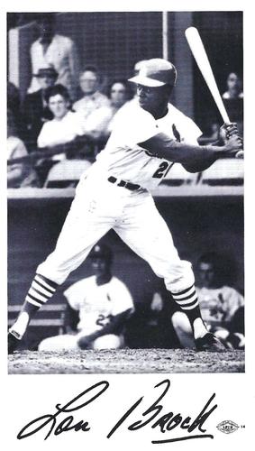 1969 St. Louis Cardinals Photocards #NNO Lou Brock Front