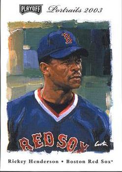 2003 Playoff Portraits #13 Rickey Henderson Front