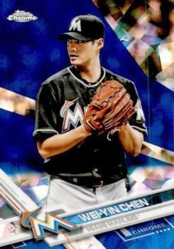 2017 Topps Chrome Sapphire Edition #643 Wei-Yin Chen Front