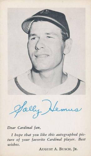 1955 St. Louis Cardinals Photocards #NNO Solly Hemus Front