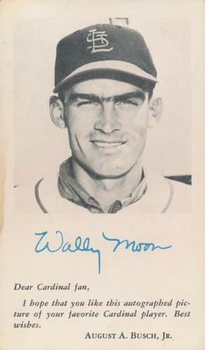 1955 St. Louis Cardinals Photocards #NNO Wally Moon Front