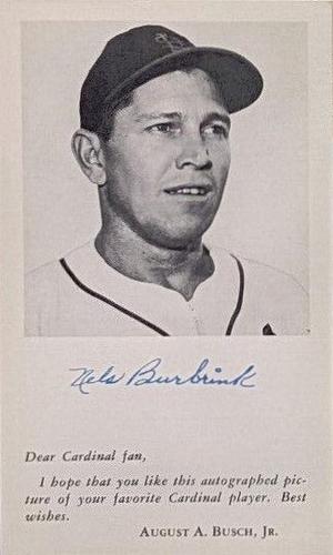 1955 St. Louis Cardinals Photocards #NNO Nelson Burbrink Front