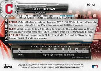 2017 Bowman Draft - Blue #BD-42 Tyler Freeman Back
