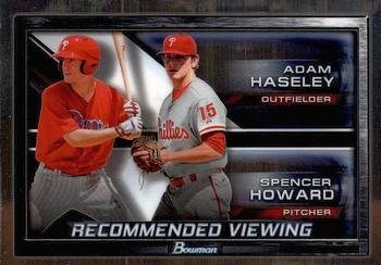 2017 Bowman Draft - Recommended Viewing #RV-PHI Adam Haseley / Spencer Howard Front