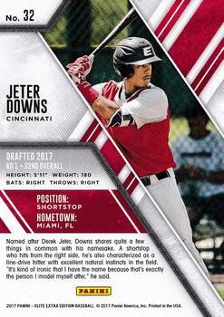 2017 Panini Elite Extra Edition - Aspirations Red #32 Jeter Downs Back
