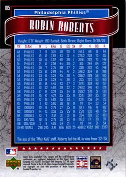 2003 SP Legendary Cuts #105 Robin Roberts Back