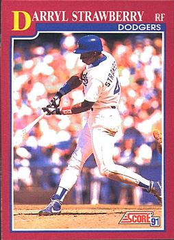 1991 Score Rookie & Traded #16T Darryl Strawberry Front