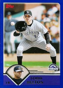 2003 Topps #20 Todd Helton Front