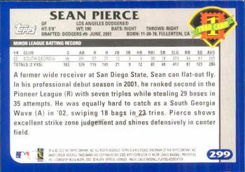 2003 Topps #299 Sean Pierce Back