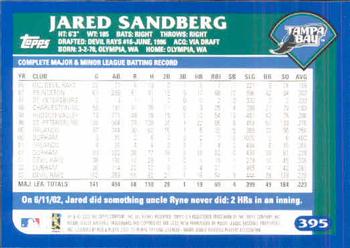 2003 Topps #395 Jared Sandberg Back