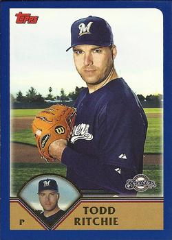2003 Topps #442 Todd Ritchie Front