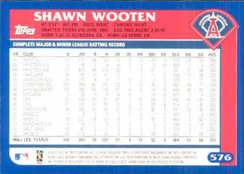 2003 Topps #576 Shawn Wooten Back