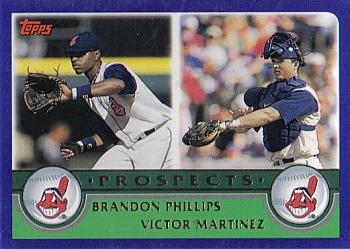 2003 Topps #675 Brandon Phillips / Victor Martinez Front