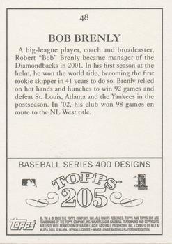 2003 Topps 205 #48 Bob Brenly Back