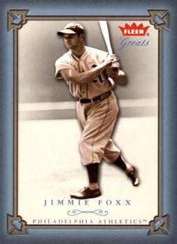 2004 Fleer Greats of the Game - Blue #4 Jimmie Foxx Front