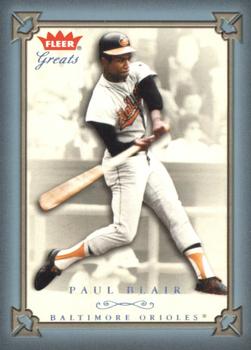 2004 Fleer Greats of the Game - Blue #41 Paul Blair Front
