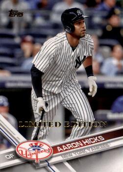 2017 Topps - Limited Edition #181 Aaron Hicks Front