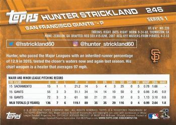 2017 Topps - Limited Edition #246 Hunter Strickland Back