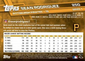 2017 Topps - Limited Edition #250 Sean Rodriguez Back