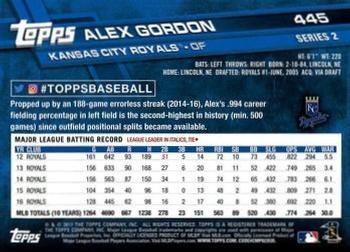 2017 Topps - Limited Edition #445 Alex Gordon Back