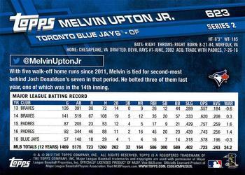 2017 Topps - Limited Edition #623 Melvin Upton Jr. Back
