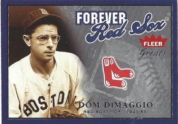 2004 Fleer Greats of the Game - Forever #11F Dom DiMaggio Front