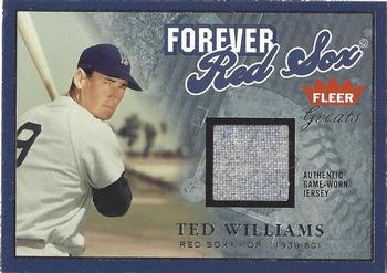 2004 Fleer Greats of the Game - Forever Game Jersey #F-TW Ted Williams Front