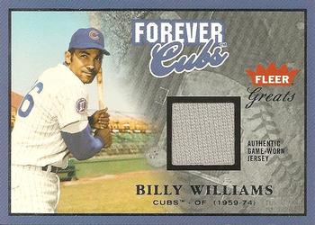 2004 Fleer Greats of the Game - Forever Game Jersey #F-BW Billy Williams Front