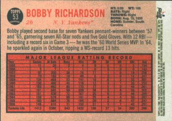 2003 Topps All-Time Fan Favorites #53 Bobby Richardson Back