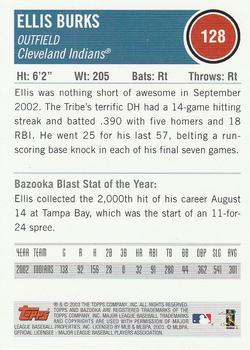 2003 Bazooka #128 Ellis Burks Back