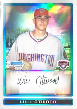 2009 Bowman - Chrome Prospects Refractors #BCP79 Will Atwood Front