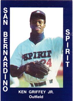 1988 San Bernardino Spirit (unlicensed) #34 Ken Griffey Jr. Front