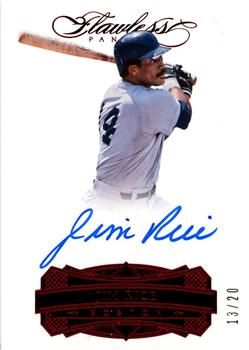 2017 Panini Flawless - Flawless Signatures Ruby #FS-JR Jim Rice Front