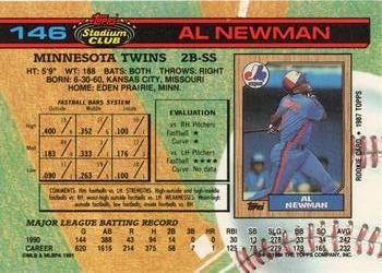 1991 Stadium Club #146 Al Newman Back