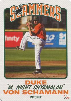 2017 Cards Against Humanity Saves Baseball #7 Duke Von Schamann Front