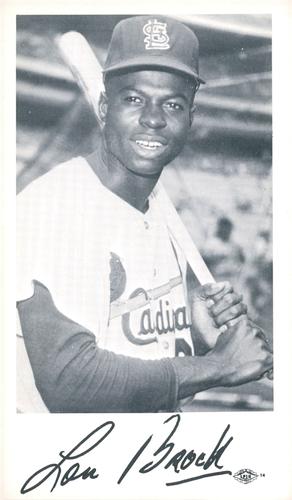 1968 St. Louis Cardinals Photocards #NNO Lou Brock Front