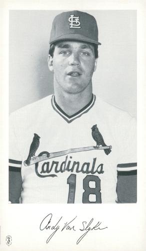 1984 St. Louis Cardinals Photocards #NNO Andy Van Slyke Front