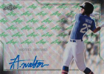 2017 Leaf Perfect Game National Showcase - Metal Autographs Wave Holo Green #BA-HW1 Hunter Watson Front