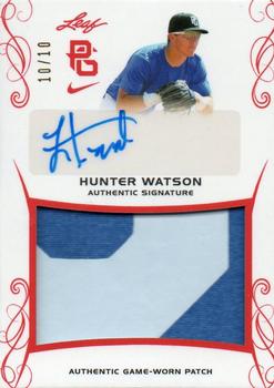 2017 Leaf Perfect Game National Showcase - Patch Autographs Red #PA-HW1 Hunter Watson Front
