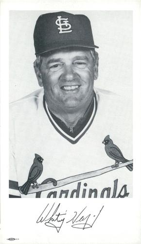 1987 St. Louis Cardinals Photocards #NNO Whitey Herzog Front