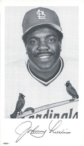 1987 St. Louis Cardinals Photocards #NNO Johnny Lewis Front