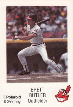 1985 Polaroid/JCPenney Cleveland Indians #NNO Brett Butler Front