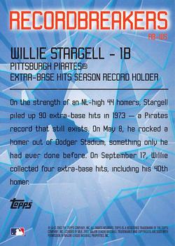 2003 Topps - Record Breakers (Series Two) #RB-WS Willie Stargell Back
