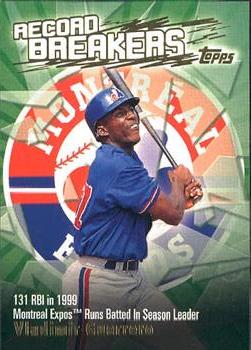 2003 Topps - Record Breakers (Series Two) #RB-VG Vladimir Guerrero Front