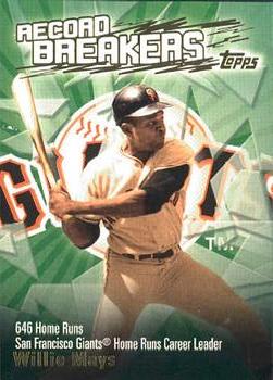 2003 Topps - Record Breakers (Series Two) #RB-WM Willie Mays Front