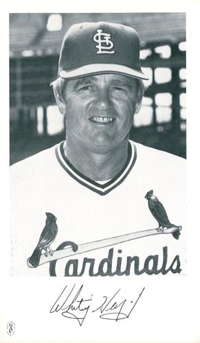 1981 St. Louis Cardinals Photocards #NNO Whitey Herzog Front