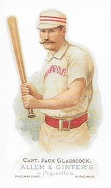 1988 CCC 1887 Allen & Ginter (N28/N29) Reprint (Baseball Only) #NNO Jack Glasscock Front